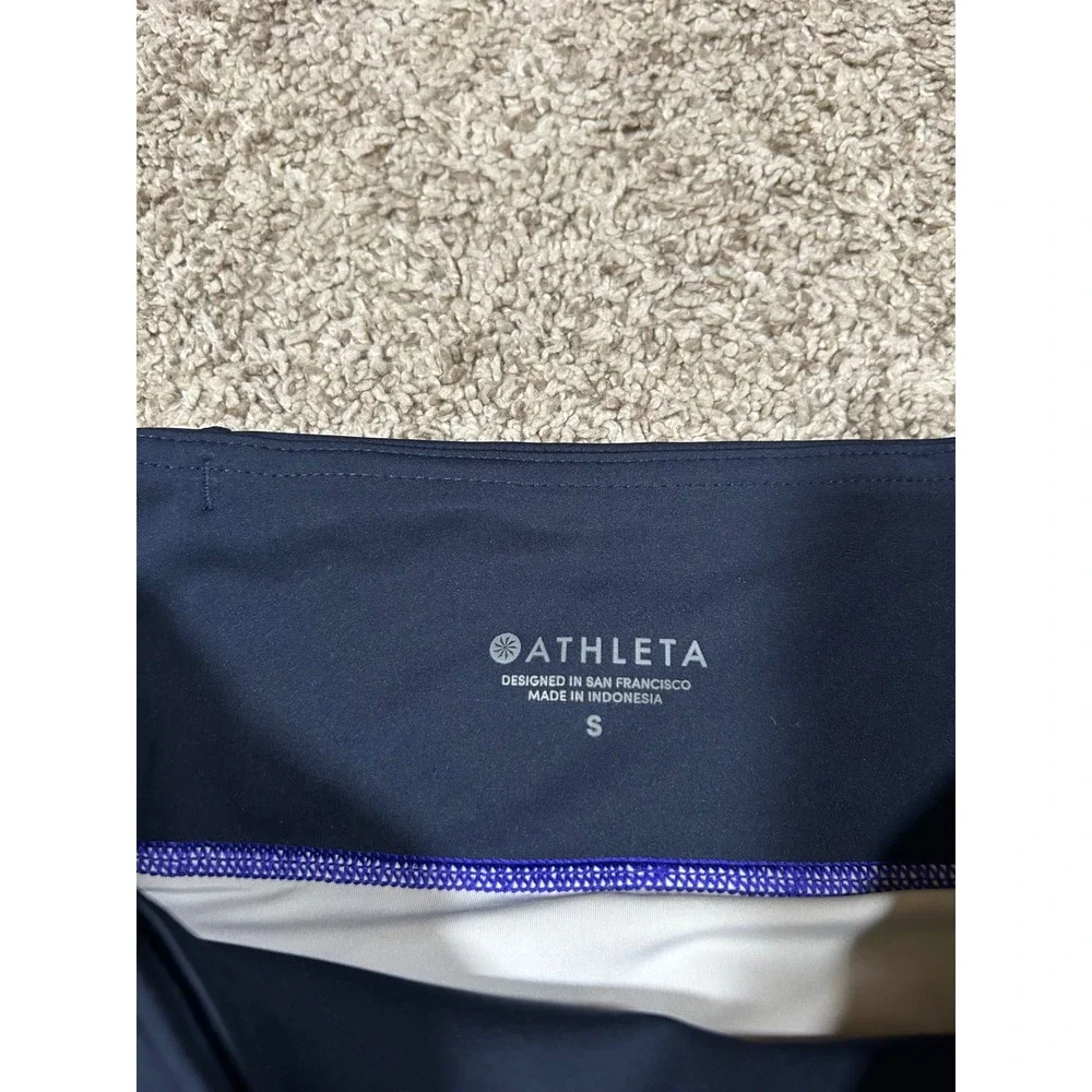 ATHLETA Running Shorts Womens S Purple‎ Blue White Athletic Gym Workout